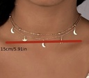 Crescent &amp; Stars Necklace