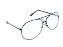 Metal Clear Lens Sunglasses