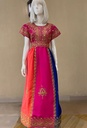Gorgeous Multicolored Feminine Dress