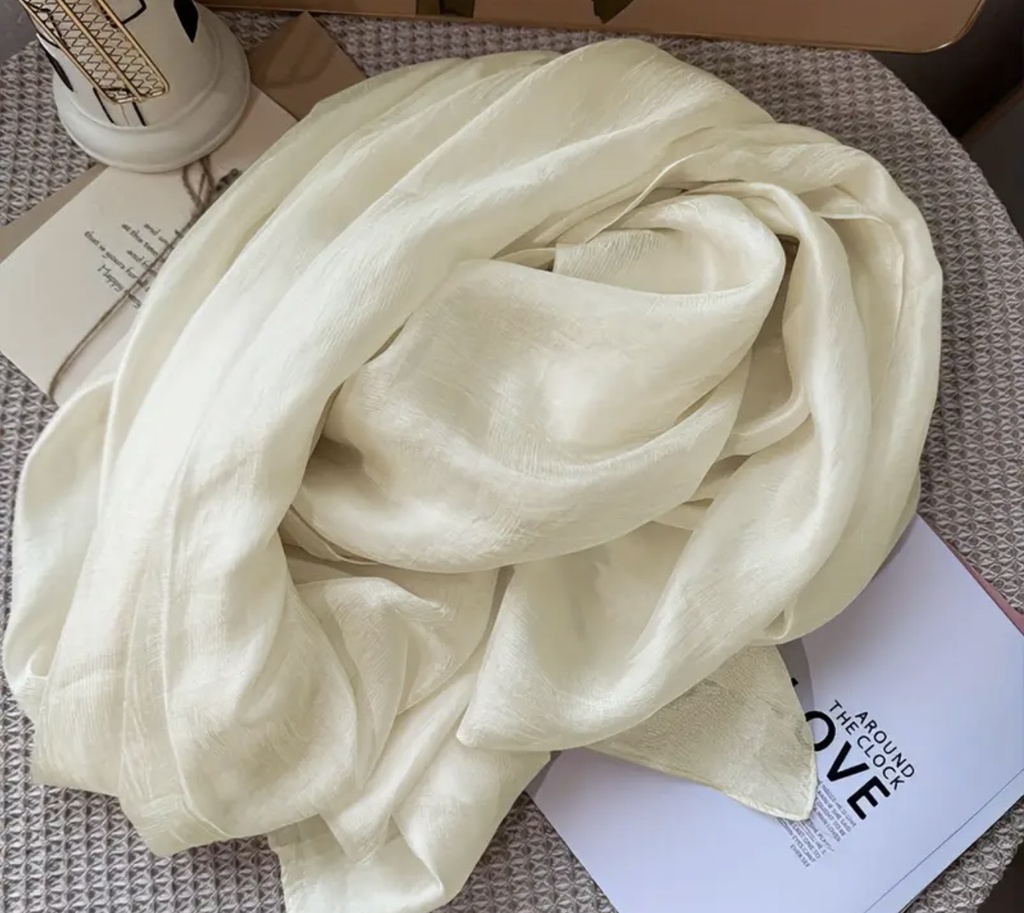 Solid color delicate chiffon silky Shaila 