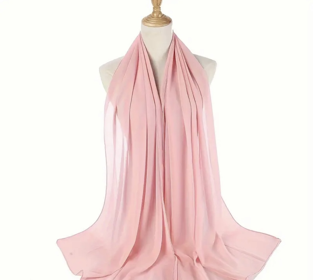 Solid color chiffon sheila