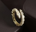 Snake pointed tip zircon ring