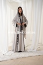 The lady Black lace abaya