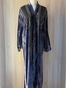 Hand-Beaded Velvet Abaya