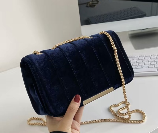 Vintage Velvet Square Shoulder Bag