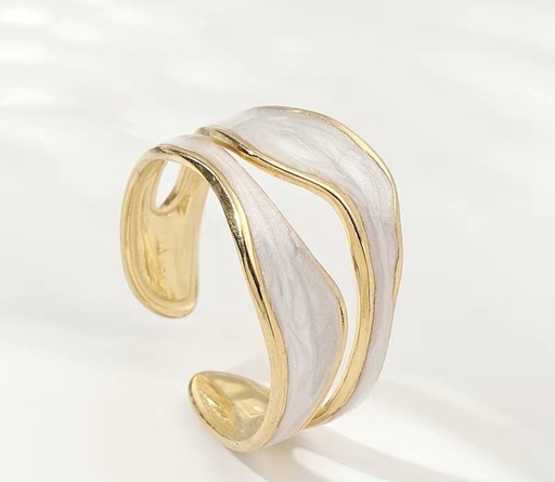 Abstract Enamel Ring