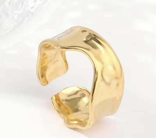 [52634754] Abstract Golden Steel Ring