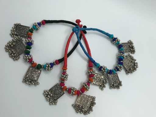 Sliver colorful Necklace