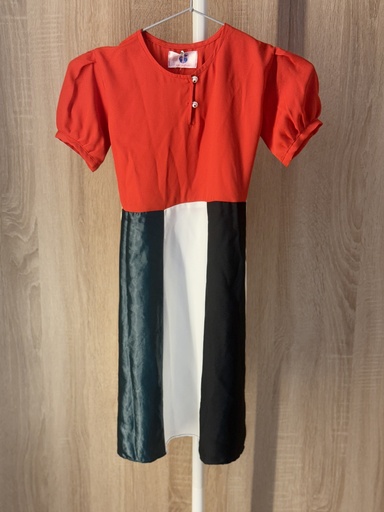 Flag colors Dress with belt
