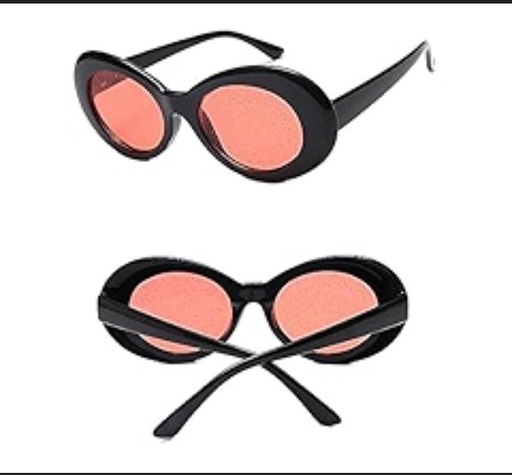 [40925097] Oval Sunglasses Trendy Vintage Retro Eyewear UV 