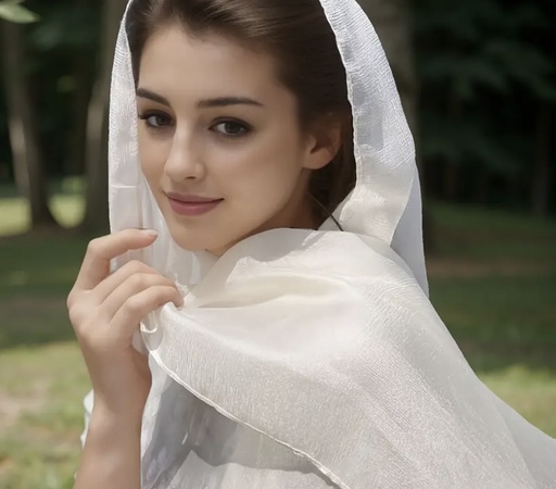 Solid color delicate chiffon silky Shaila 