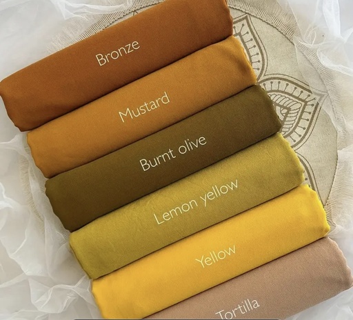 [61929684] Earthy solid colors Woven polyester Shaila  