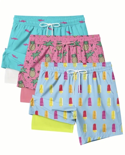 Men's Fun double layer beach Shorts    