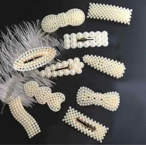 Fashionable Pearl Metal Hair Clip