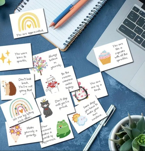 [62930085] Inspirational Affirmational Cards