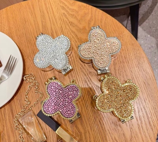 Rhinestone Clutch Bag with Detachable Shoulder Strap